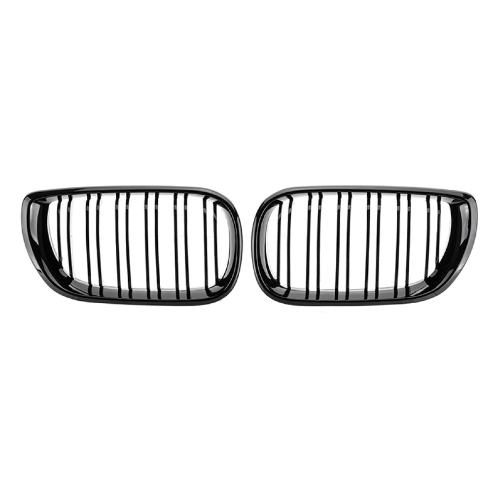 Решетка радиатора (ноздри) BMW 3-Series E46 (2001-2006) в стиле M3 (Gloss Black)