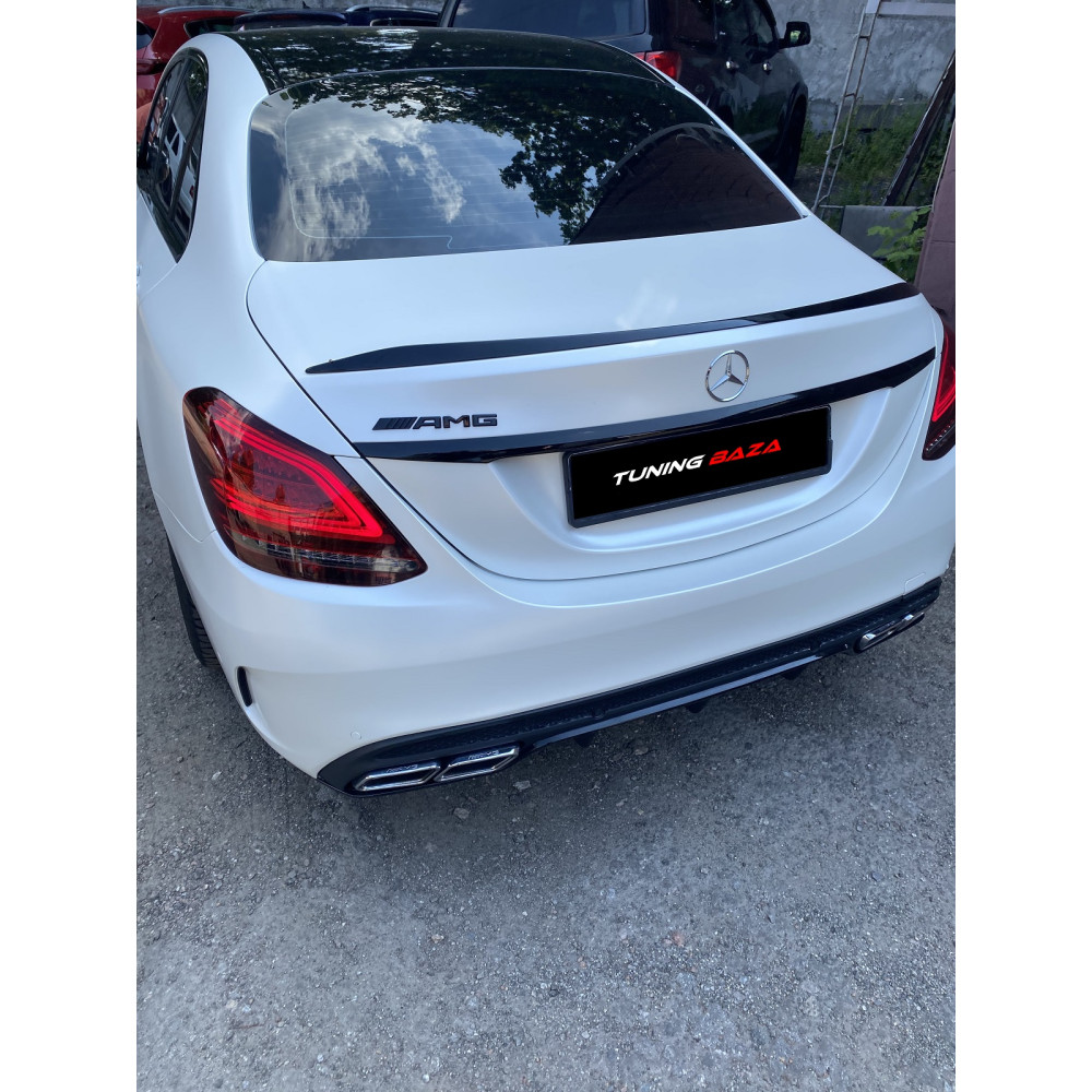 Спойлер крышки багажника Mercedes C-Class W205 (2014-2021) в стиле AMG C63