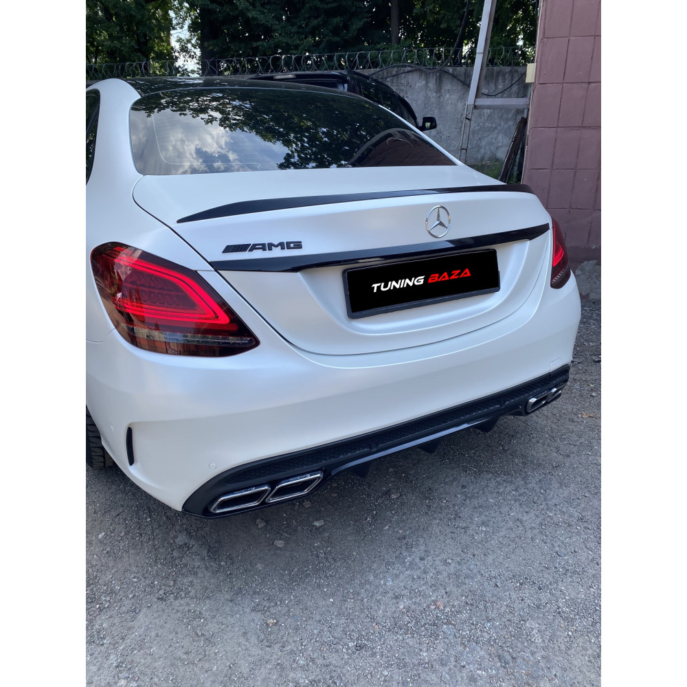 Спойлер крышки багажника Mercedes C-Class W205 (2014-2021) в стиле AMG C63