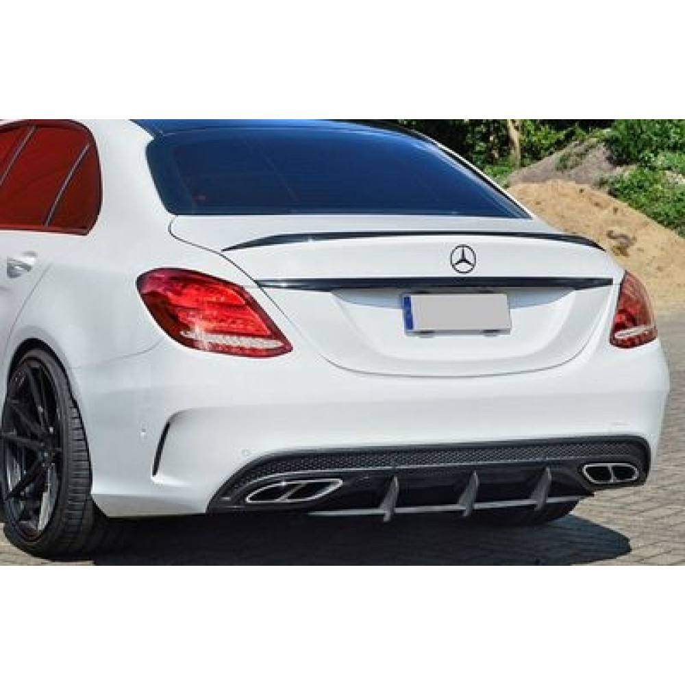 Спойлер крышки багажника Mercedes C-Class W205 (2014-2021) в стиле AMG C63