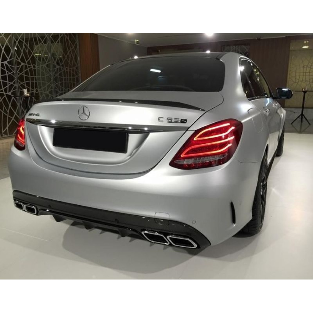 Спойлер крышки багажника Mercedes C-Class W205 (2014-2021) в стиле AMG C63