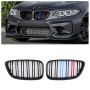 Решетка радиатора (ноздри) BMW 2-Series F22/F23 (2013-2019) в стиле M2-Look (Tri-Color)