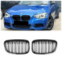 Решетки радиатора (ноздри) BMW 1 F20-F21 M1 Style дорест Gloss Black