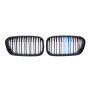 Решетка радиатора (ноздри) BMW 1-Series F20/F21 (2015-2018) в стиле M1-Look (Tri-Color)