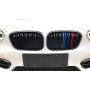 Решетка радиатора (ноздри) BMW 1-Series F20/F21 (2015-2018) в стиле M1-Look (Tri-Color)