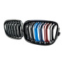 Решетка радиатора (ноздри) BMW 1-Series F20/F21 (2015-2018) в стиле M1-Look (Tri-Color)