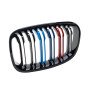 Решетка радиатора (ноздри) BMW 1-Series F20/F21 (2015-2018) в стиле M1-Look (Tri-Color)