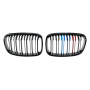 Решетка радиатора (ноздри) BMW 1-Series F20/F21 (2015-2018) в стиле M1-Look (Tri-Color)