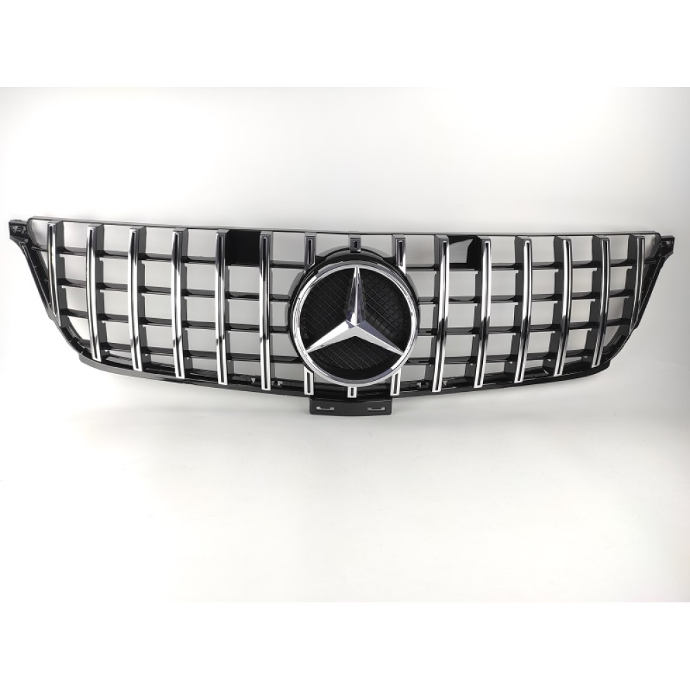 Решітка радіатора Mercedes ML Class W166 стиль GT Panamericana Хром