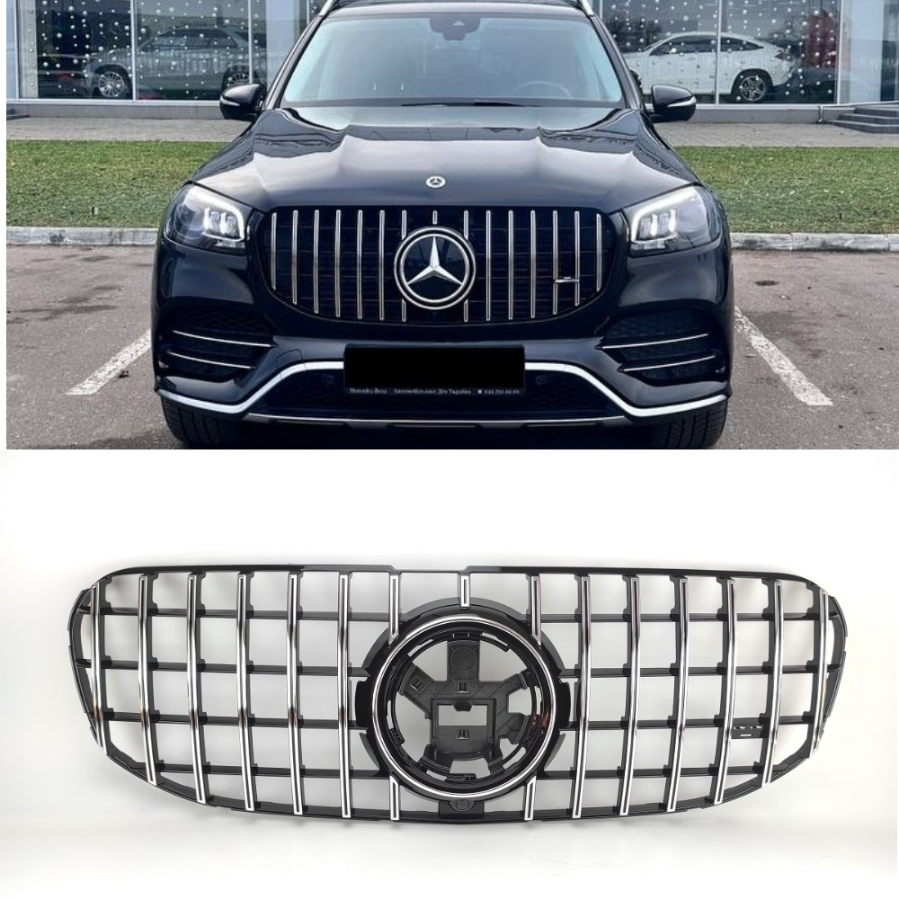 Решітка радіатора Mercedes Benz GLS X167 (2019-2023) у стилі AMG Panamericana