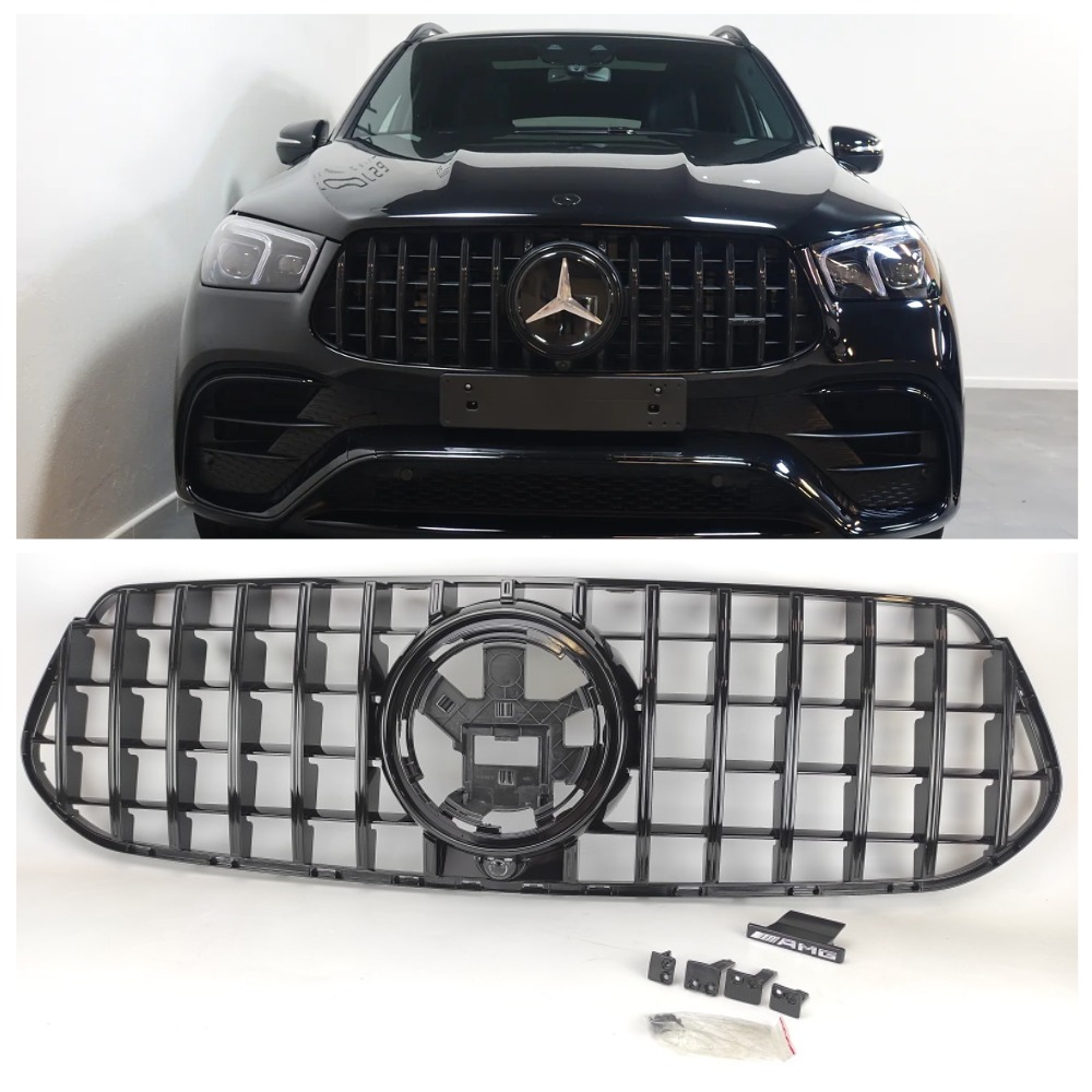 Решітка радіатора Mercedes GLE Class W167 (2018-2023) у стилі GT Panamericana