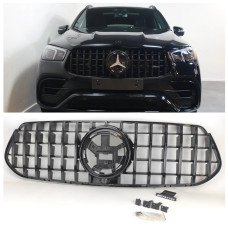Решітка радіатора Mercedes GLE Class W167 (2018-2023) у стилі GT Panamericana