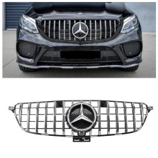 Решітка радіатора Mercedes GLE Class W166 (2016-2019) у стилі GT Panamericana з камерою 360
