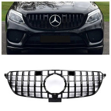 Решітка радіатора Mercedes GLE Class W166 (2016-2019) у стилі GT Panamericana з камерою 360