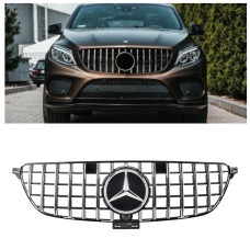 Решітка радіатора Mercedes C292 GLE COUPE (2015-2018) у стилі AMG Panamericana з камерою 360