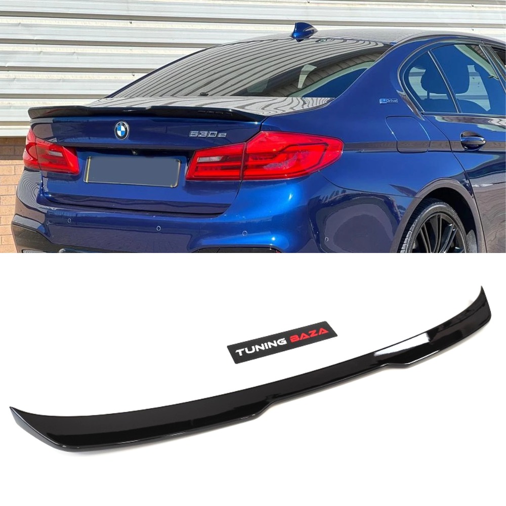 Спойлер крышки багажника BMW 5 G30 Pro Style черный глянец
