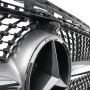 Решітка радіатора Mercedes E Class W213 стиль Diamond срібло