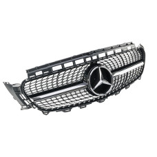 Решітка радіатора Mercedes E Class W213 стиль Diamond чорний хром Решітка радіатора Mercedes E Class W213 стиль Diamond чорний хром