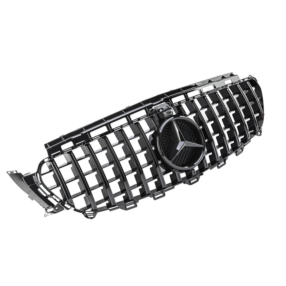 Решетка радиатора Mercedes E-klass W213 в стиле AMG GT PANAMERICANA Black