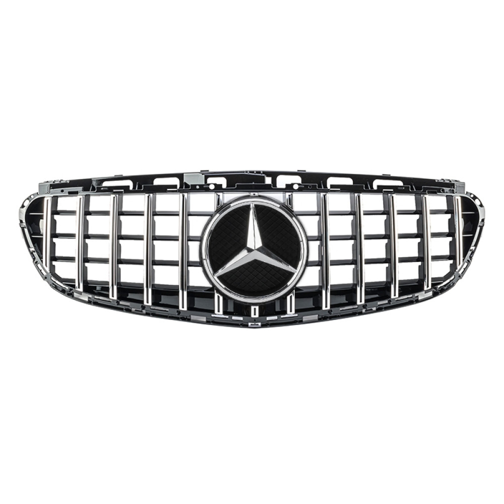 Решітка радіатора Mercedes E-Class W212 (2013-2016) у стилі Panamericana (Chrome)