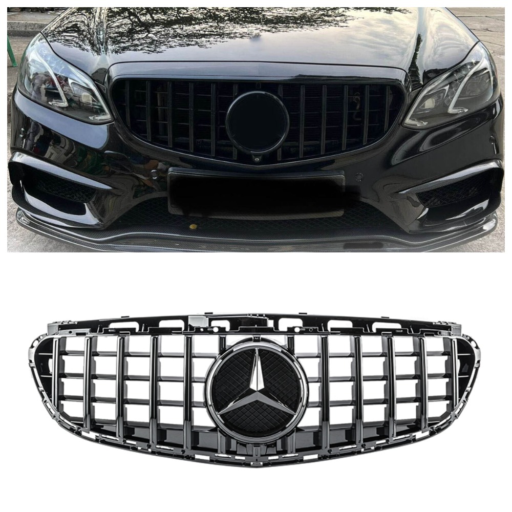 Решітка радіатора Mercedes E-Class W212 (2013-2016) у стилі Panamericana (Avantgarde Black)