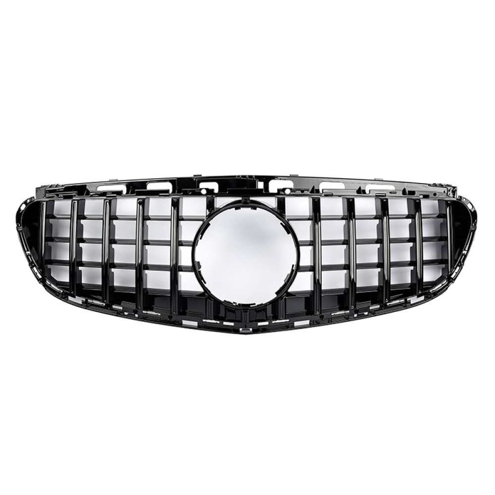 Решетка радиатора Mercedes E-Class W212 (2013-2016) в стиле Panamericana (Avantgarde Black)