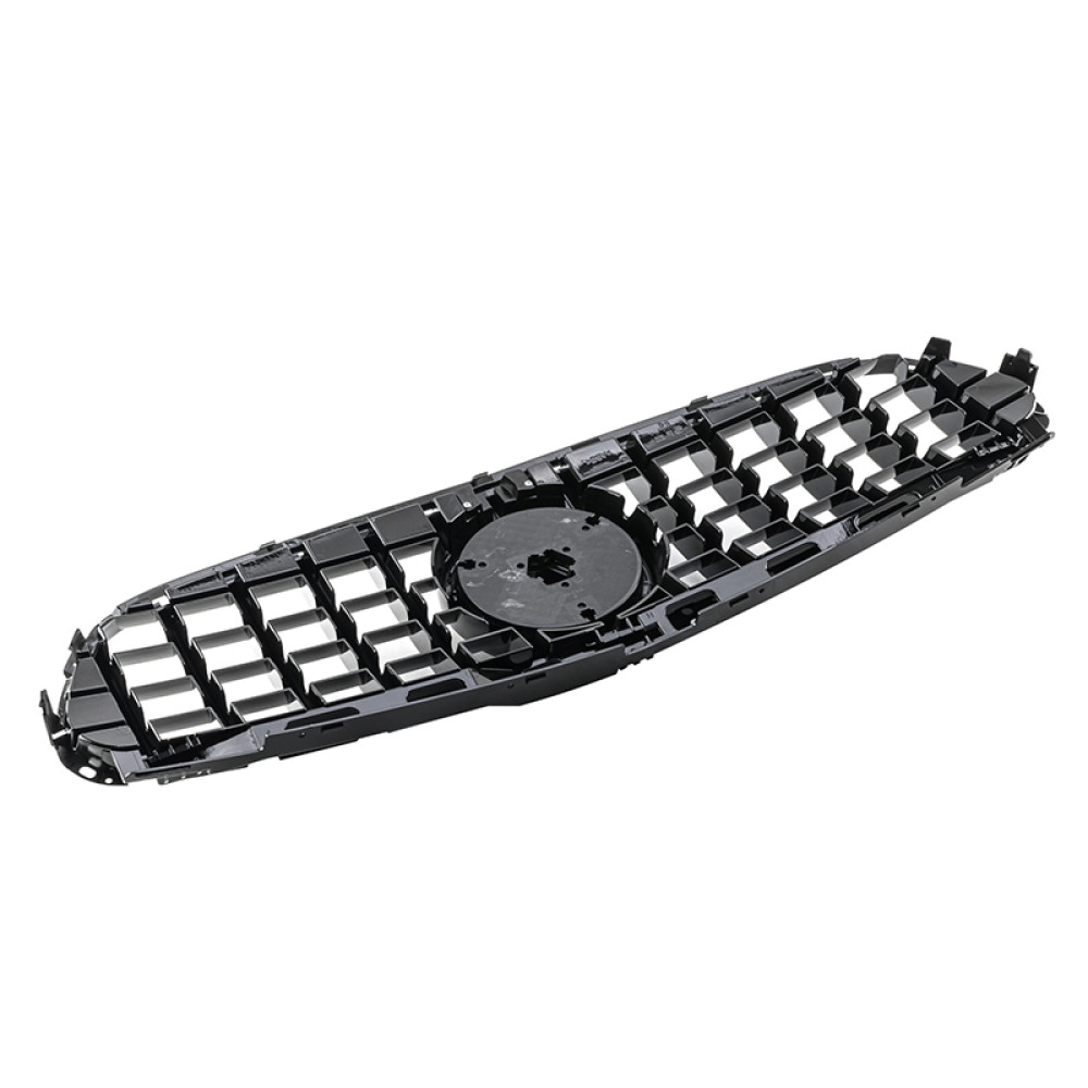Решетка радиатора Mercedes E-Class W212 (2013-2016) в стиле Panamericana (Avantgarde Black)