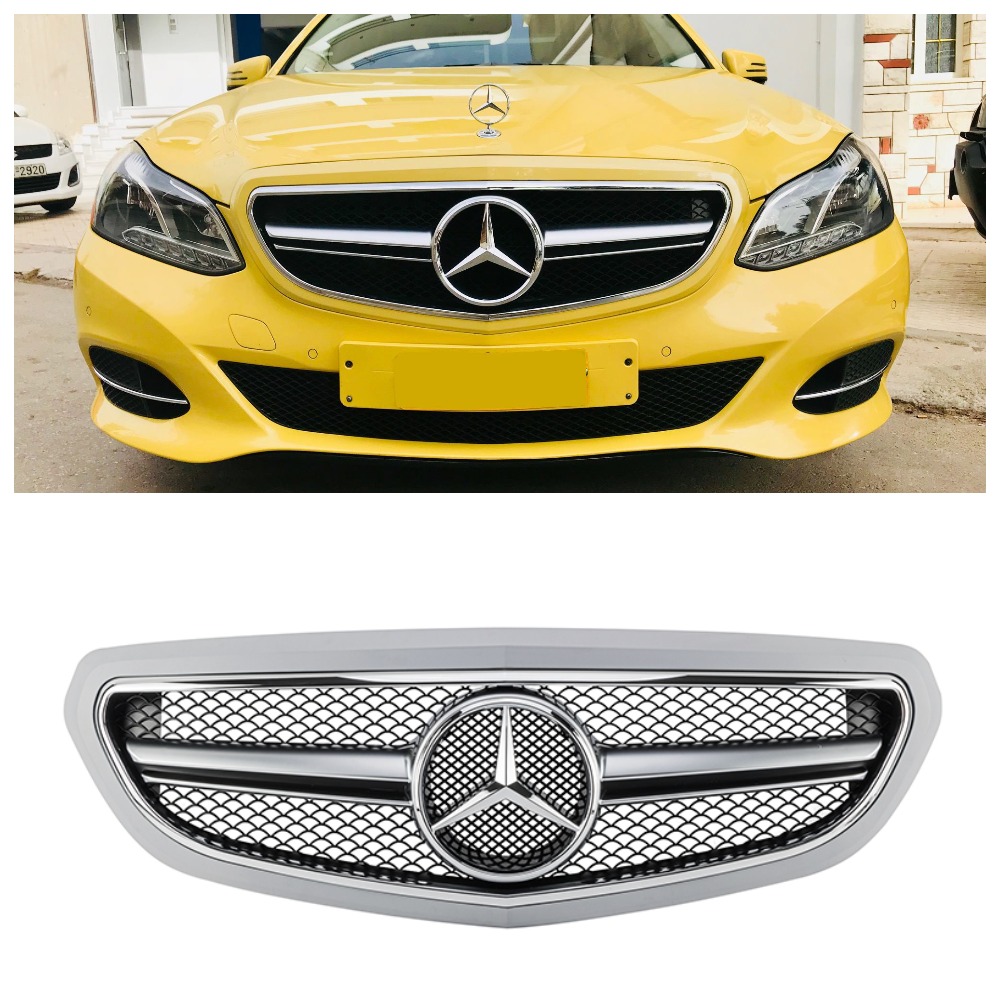 Решітка радіатора для Mercedes E-Class W212 (2013-2016) у стилі AMG під фарбування