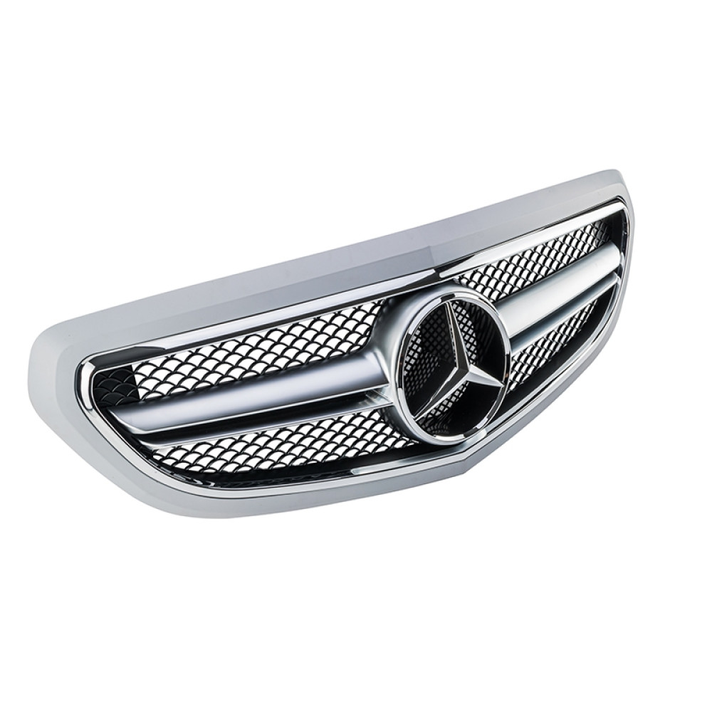 Решетка радиатора для Mercedes E-Class W212 (2013-2016) в стиле AMG под покраску