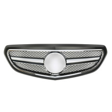 Решітка радіатора для Mercedes E-Class W212 (2013-2016) у стилі AMG (Black Matte Chrome)
