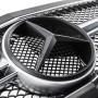 Решітка радіатора для Mercedes E-Class W212 (2013-2016) у стилі AMG (Black Matte Chrome)