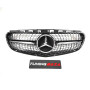 Решітка радіатора для Mercedes E-Class W212 (2013-2016) у стилі Diamond AMG Avantgarde Black Chrome