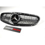 Решітка радіатора для Mercedes E-Class W212 (2013-2016) у стилі Diamond AMG Avantgarde Black Chrome