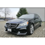 Решітка радіатора для Mercedes E-Class W212 (2013-2016) у стилі Diamond AMG Avantgarde Black Chrome