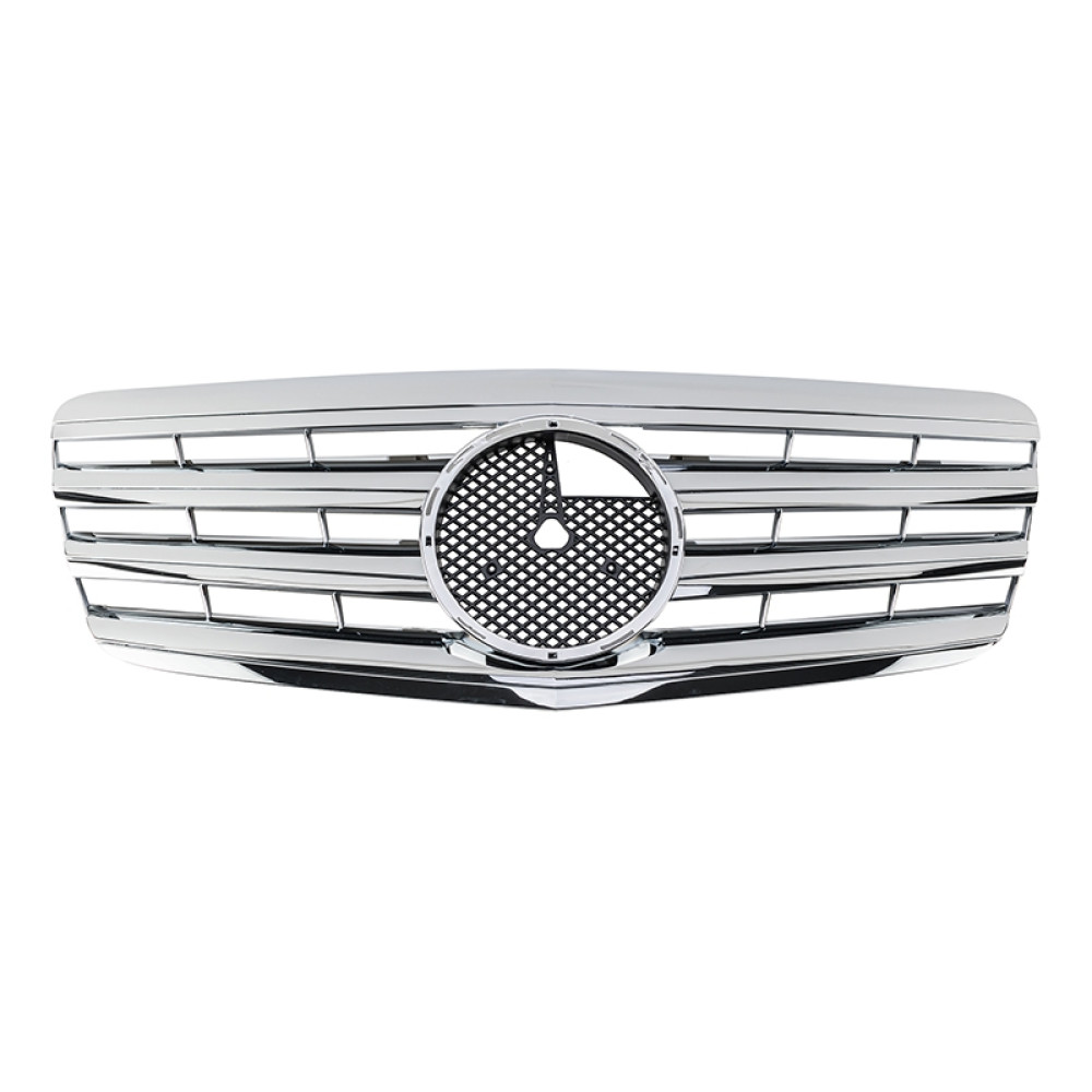 Решітка радіатора Mercedes E-Class W211 (2006-2009) у стилі AMG (Chrome)