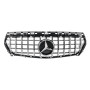Решетка радиатора Mercedes CLA-klass W117 в стиле GT PANAMERICANA Black Chrome