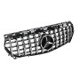 Решетка радиатора Mercedes CLA-klass W117 в стиле GT PANAMERICANA Black Chrome