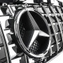 Решетка радиатора Mercedes CLA-klass W117 в стиле GT PANAMERICANA Black Chrome
