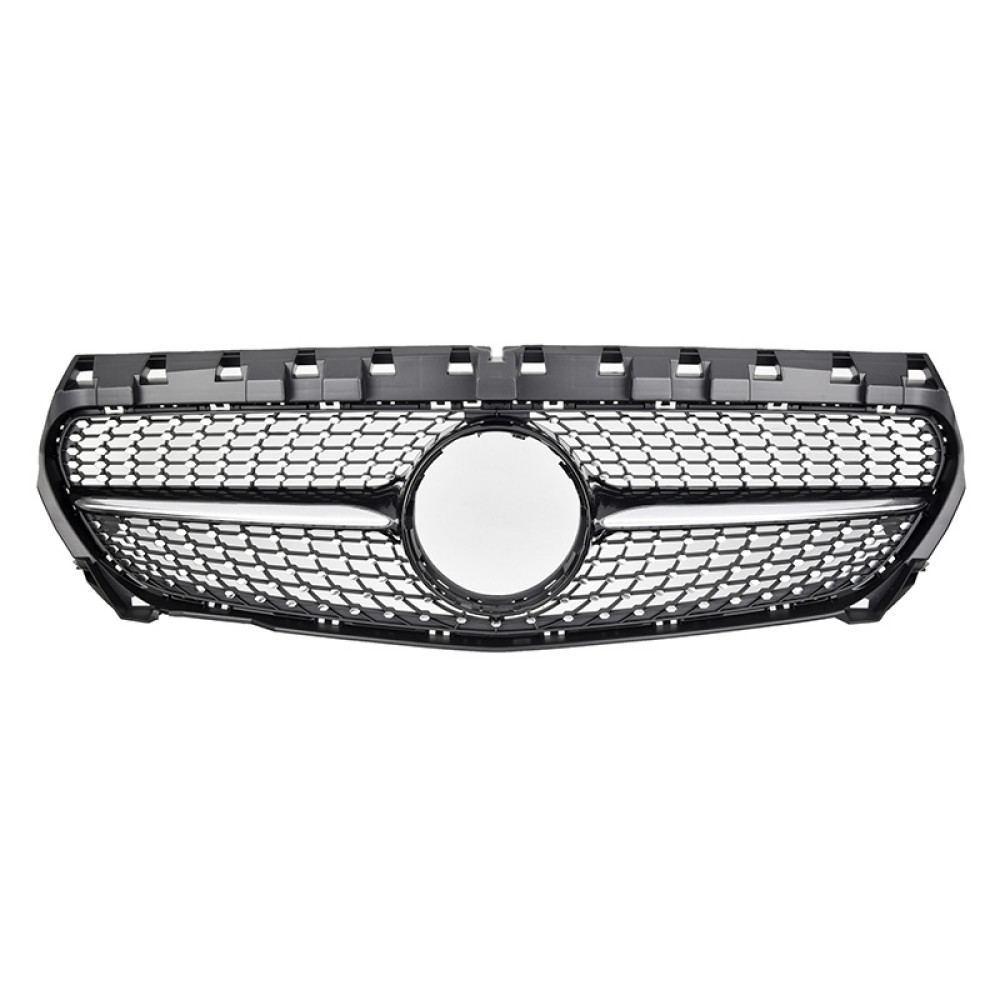 Решітка радіатора Mercedes CLA Class W117 стиль Diamond чорний хром
