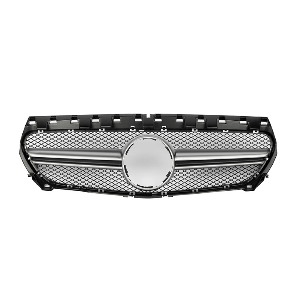Решетка радиатора Mercedes CLA-klass W117 в стиле AMG Matte Chrome