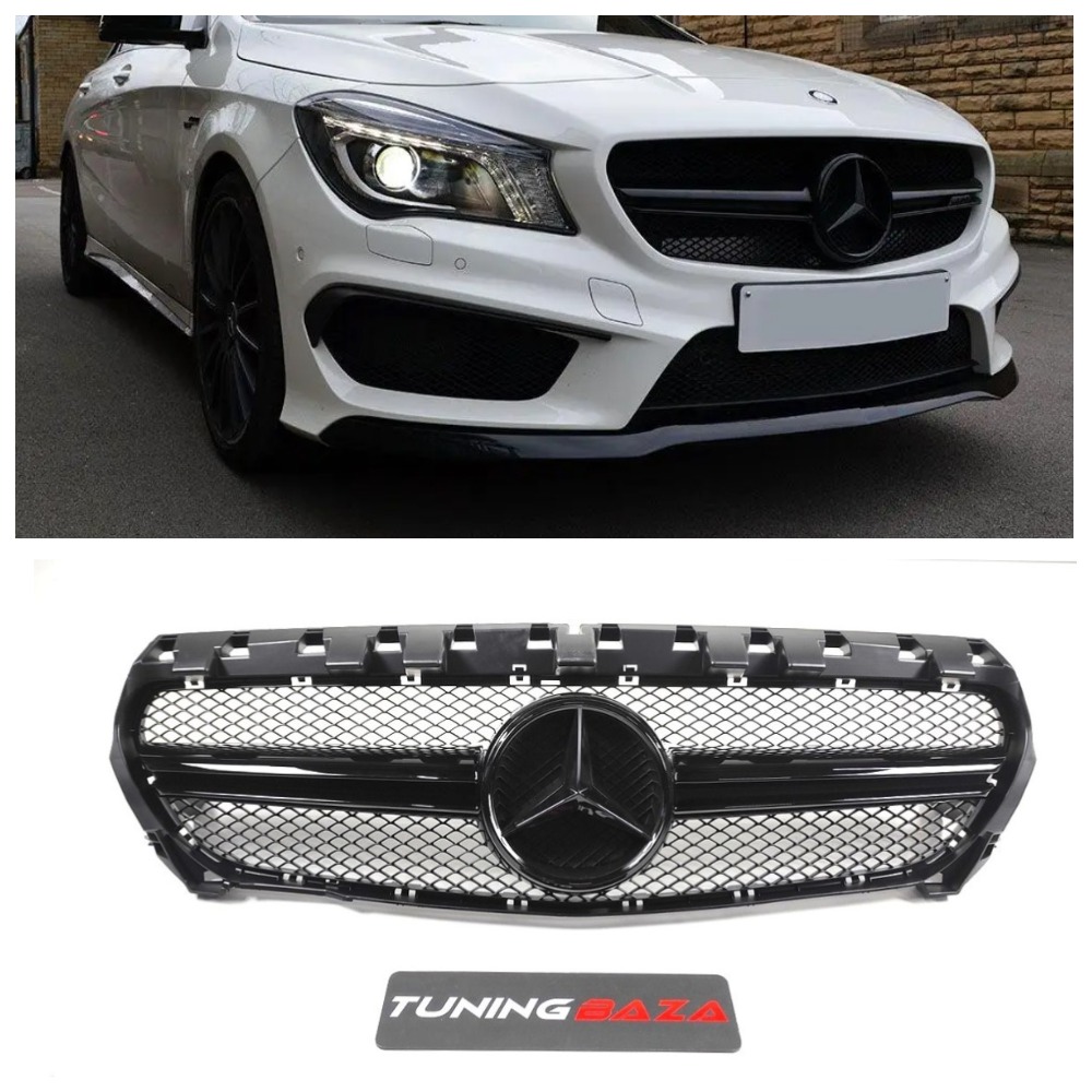 Решетка радиатора для Mercedes CLA-Class C117 (2013-2016) в стиле AMG