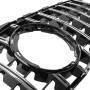 Решетка радиатора Mercedes C-Class W205 (2018-2021) в стиле Panamericana без камеры 360 (Black Chrome)
