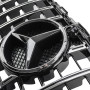 Решетка радиатора Mercedes C-klass W205 в стиле GT Black Chrome под камеру