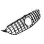 Решетка радиатора Mercedes C-klass W205 в стиле GT Black Chrome