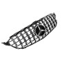 Решетка радиатора Mercedes C-klass W205 в стиле GT Black Chrome