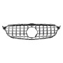 Решетка радиатора Mercedes C-klass W205 в стиле GT Black Chrome