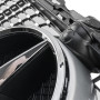 Решітка радіатора для Mercedes C-Class W205 (2014-2018) у стилі Diamond під камеру 360 (Black Chrome)