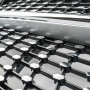 Решітка радіатора для Mercedes C-Class W205 (2014-2018) у стилі Diamond під камеру 360 (Black Chrome)
