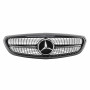 Решітка радіатора для Mercedes C-Class W205 (2014-2018) у стилі Diamond Silver (Рамка під фарбування)