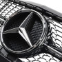 Решітка радіатора для Mercedes C-Class W205 (2014-2018) у стилі Diamond Silver (Рамка під фарбування)